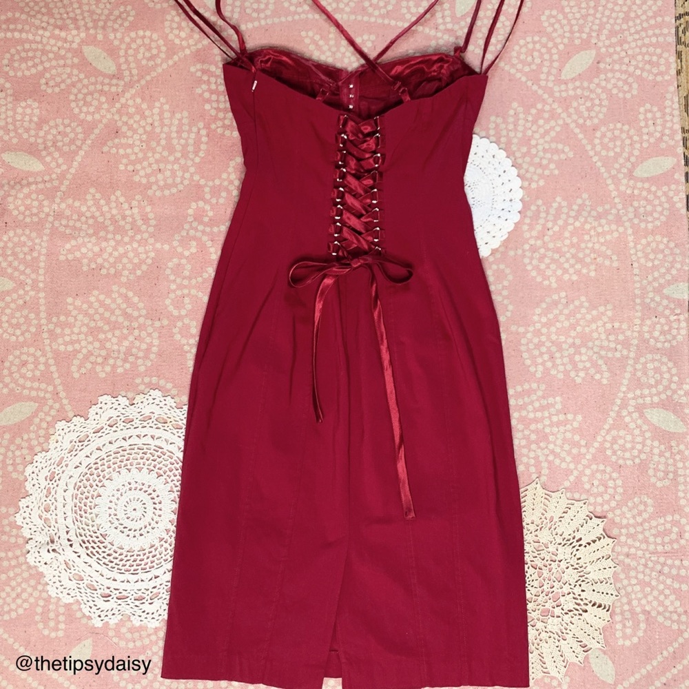 Lace up cocktail dress Express NWOT
